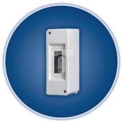 Rozdzielnica plastikowa 1x2 moduły IP30 RAL 9003 5-409 ALFA 2S