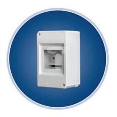 Rozdzielnica plastikowa 1x4 moduły IP30 RAL 9003 5-408 ALFA 4S