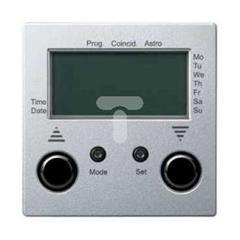 Merten System M Łącznik żaluzjowy czasowy z przyłączem czujnika aluminiowy MTN586760