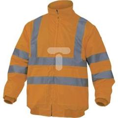 Bluza ostrzegawcza z odpinanymi rękawami z poliestru Oxford powlekanego PU kolor pomarańczowy fluo rozmiar 3XL CORP RENHVOR3X