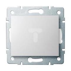 LOGI Łącznik jednobiegunowy śrubowy 10AX 250V biały 021000102 25065