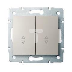 LOGI Łącznik podwójny schodowy śrubowy 10AX 250V kremowy 021060103 25133