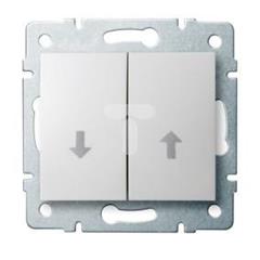 LOGI Łącznik żaluzjowy śrubowy 10AX 250V biały 021100102 25077