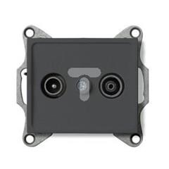 LOGI Gniazdo RTV końcowe grafit 021330041 25278