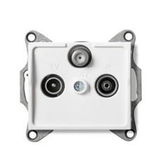 LOGI Gniazdo RTV/SAT przelotowe białe 021340002 25102