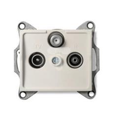 LOGI Gniazdo RTV/SAT przelotowe kremowe 021340003 25161