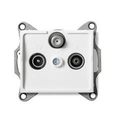 LOGI Gniazdo RTV/SAT końcowe białe 021350002 25103