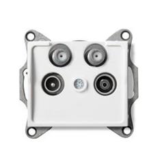 LOGI Gniazdo TV/2xSAT końcowe białe 021590002 25105