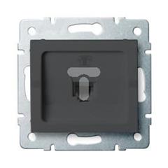 LOGI Gniazdo telefoniczne pojedyncze (RJ11) grafit 021370041 25283