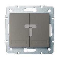 DOMO Łącznik zwierny podwójny szybkozłączka 10AX 250V szampański 011022250 25366