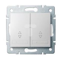 DOMO Łącznik podwójny schodowy szybkozłączka 10AX 250V biały 011060202 24718