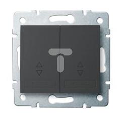 DOMO Łącznik podwójny schodowy szybkozłączka 10AX 250V grafit 011060241 24896