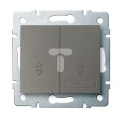 DOMO Łącznik podwójny schodowy szybkozłączka 10AX 250V szampański 011060250 25369