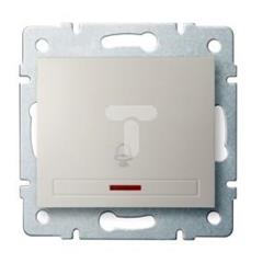 DOMO Łącznik zwierny dzwonek"" z LED szybkozłączka 10AX 250V kremowy 011080203 24780""