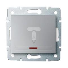 DOMO Łącznik schodowy z LED szybkozłączka 10AX 250V srebrny 011140243 24845