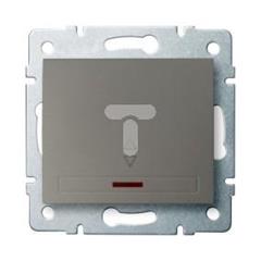 DOMO Łącznik schodowy z LED szybkozłączka 10AX 250V szampański 011140250 25372