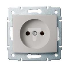 DOMO Gniazdo pojedyncze śrubowe 16A 250V perłowy biały 011210130 24966