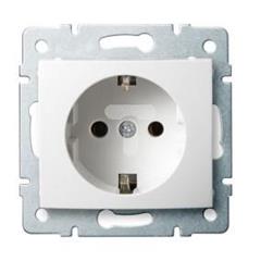 DOMO Gniazdo pojedyncze Schuko śrubowe 16A 250V biały 011220102 24730