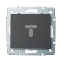 DOMO Gniazdo francuskie IP44 śrubowe 16A 250V grafit 011560141 24910