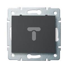 DOMO Gniazdo z uziemieniem IP44 Schuko śrubowe 16A 250V grafit 011230141 24909