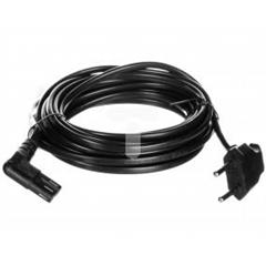Kabel zasilający kątowy EURO (radiowy) CEE 7/16 - IEC 320 C7 5m 97355