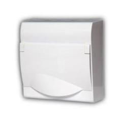 Rozdzielnica modułowa 1x6 natynkowa GREEN BOX RN 1/6 drzwi białe N+PE IP40 2351-00