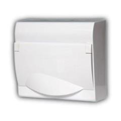 Rozdzielnica modułowa 1x8+2 natynkowa GREEN BOX RN 1/8+2 drzwi białe N+PE IP40 2352-00