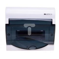 Rozdzielnica modułowa 1x8+2 natynkowa GREEN BOX RN 1/8+2 drzwi transparentne dymne N+PE IP40 2352-01