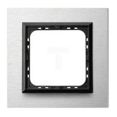 IMPRESJA Ramka pojedyncza szczotkowane aluminium R-1YAC/62/25