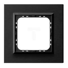 IMPRESJA Ramka pojedyncza szczotkowany antracyt R-1YAC/64/25