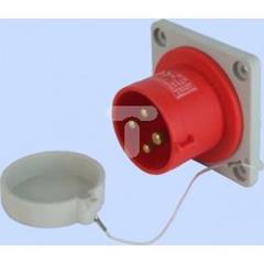 Wtyczka tablicowa prosta 16A 3P+Z 400V czerwona IP44 WTP 16 4 922031