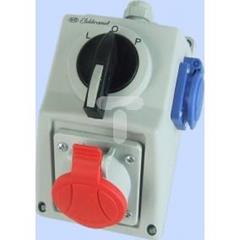 Zestaw C16-48.1N przełącznik L-0-P + wtyk 16A 3P+N+Z /16A 2P+Z IP44 971648