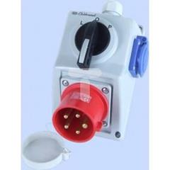 Zestaw C32-48.1N przełącznik L-0-P + wtyk 32A 3P+N+Z/32A 2P+Z IP44 974028