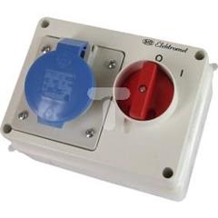 Zestaw E 16-58N rozłącznik 0-1 + gniazdo 16A 3P+N+Z IP44 940022