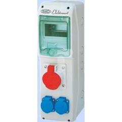 Rozdzielnica RSS-01 okienko 5 modułów okablowana 1x32A 3P+N+Z 400V, 2x16A 2P+Z 250V IP44 942014