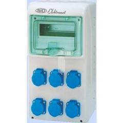 Rozdzielnica RSS-02 okienko 8 modułów okablowana 6x16A 2P+Z 250V IP44 942024