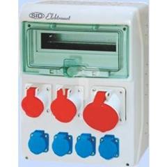 Rozdzielnica RSS-04 okienko 12 mod okabl 1x63A 3P+N+Z 400V, 1x32A 3P+N+Z 400V, 1x16A 3P+N+Z 400V, 4x16A 2P+Z 250V IP44 942044