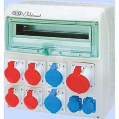 Rozdzielnica RSS-05 18 mod 1x63A 3P+N+Z 400V 2x32A 3P+N+Z 400V, 2x16A 3P+N+Z 400V, 2x32A 2P+Z 250V, 2x16A 2P+Z 250V IP44 942054