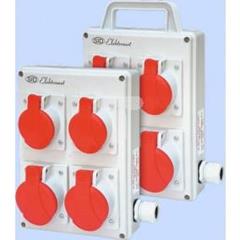 Rozdzielnica RSK-3 okablowana 2x16A 3P+N+Z 400V, 2x32A 3P+N+Z 400V IP44 940070