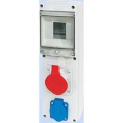 Rozdzielnica RSE-01 okienko 4 moduły okablowana 1x16A 3P+N+Z 400V, 1x16A 2P+Z 250V IP54 942061