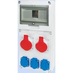 Rozdzielnica RSE-03 okienko 8 modułów okablowana 2x16A 3P+N+Z 400V 3x16A 2P+Z 250V IP54 942080