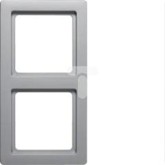 Hager Q.1 Ramka 2-krotna alu aksamit lakierowany 10126084