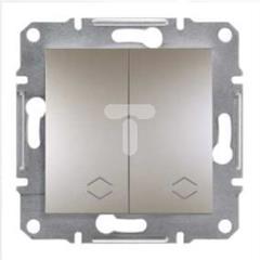 ASFORA Łącznik podwójny schodowy bez ramki brąz EPH0600169