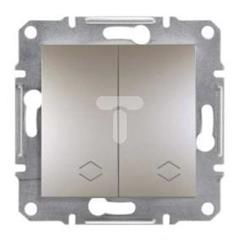 ASFORA Łącznik podwójny schodowy (z. śrub.) bez ramki brąz EPH0600369