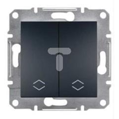 ASFORA Łącznik podwójny schodowy (z. śrub.) bez ramki antracyt EPH0600371