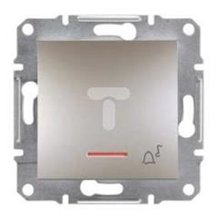 ASFORA Przycisk ""dzwonek"" z podśw. bez ramki brąz EPH1700169