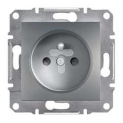 Gniazdo 2P+PE z przesł. bez ramki, stalo   EPH2800262
