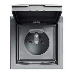 Gniazdo 2P+PE IP44 z ramką (1-krotne) z   EPH2800362