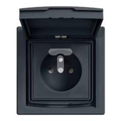 Gniazdo 2P+PE IP44 z ramką (1-krotne) z   EPH2800371