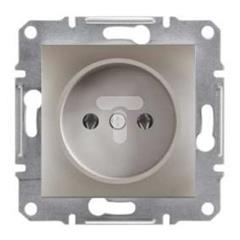 ASFORA Gniazdo pojedyncze 2P bez ramki brąz EPH3000169